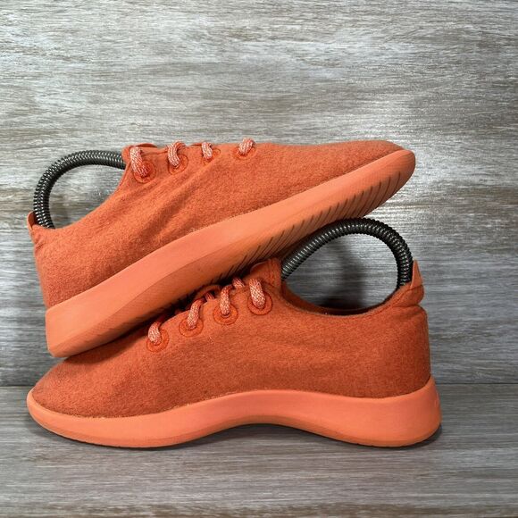 Allbirds Women’s Wool Runners Orange Running Shoes Size 6 - Picture 7 of 9